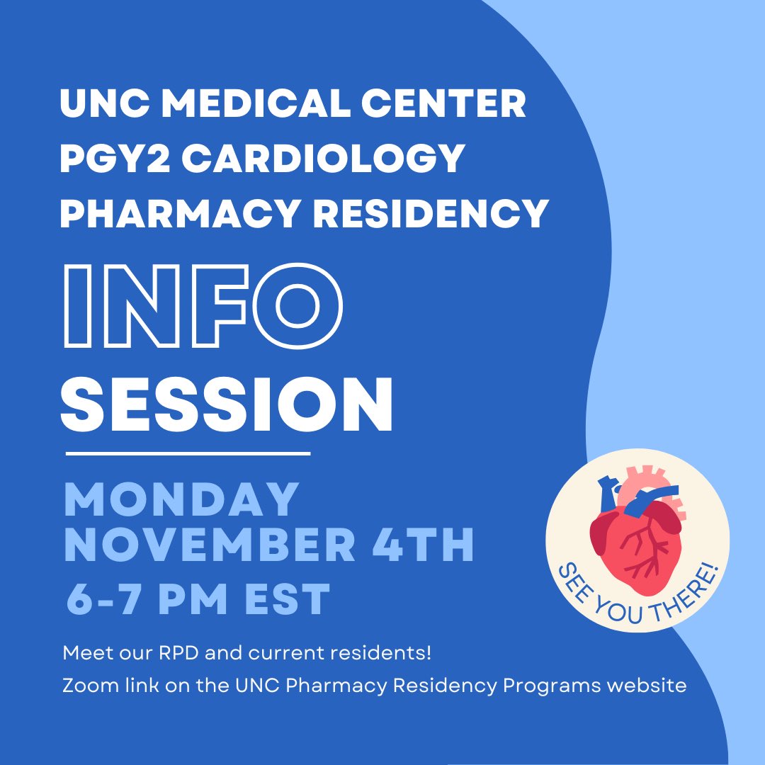 Join us at our next info session on 11/4! We can’t wait to meet you!
unc.zoom.us/j/91509721867