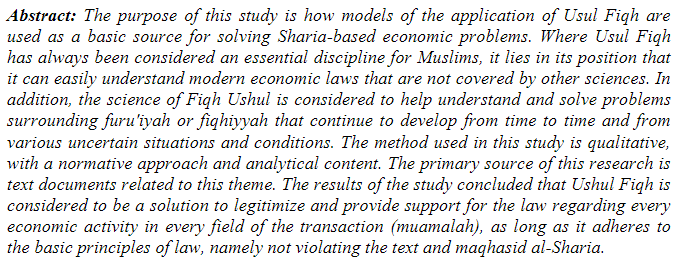 Profetika_'s tweet photo. Choiriyah, et al. “#IMPLEMENTATION OF #USHULFIQH AS A LEGAL BASIS FOR #SOLVING #SHARIABASEDECONOMIC PROBLEMS.” Profetika: Jurnal Studi Islam, vol. 25, no. 01, Feb. 2024, pp. 67–82. https://t.co/4KyDHBgqTu, https://t.co/oTtjDJyq5n. https://t.co/D8khBVynNz
