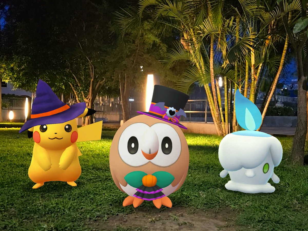 JackFrdtw's tweet photo. Are you ready for a Halloween party?
#GOsnapshot #Gobuddy #halloween2024 #PokemonGO https://t.co/wULr0ciJN8