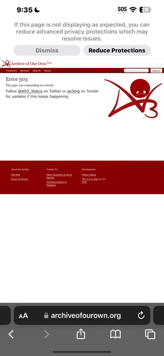 furisMay's tweet image. please …. dont do this to me ao3 …. WAKE UP ….. GET UP AO3