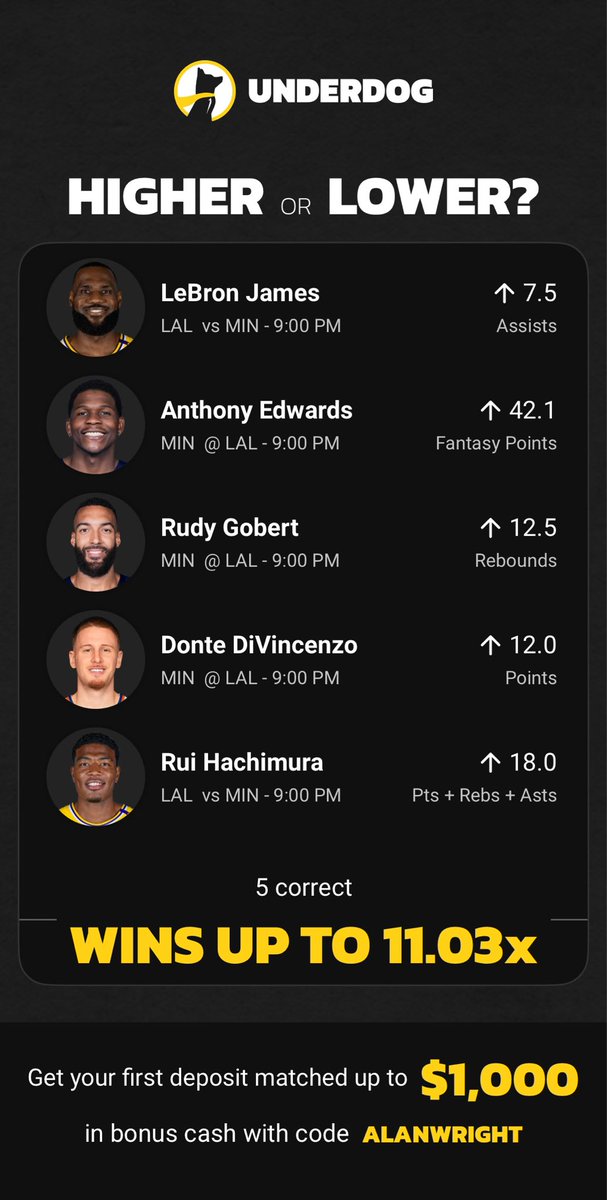 Basketball shenanigans 

play.underdogfantasy.com/es-BIq7dOQcBn