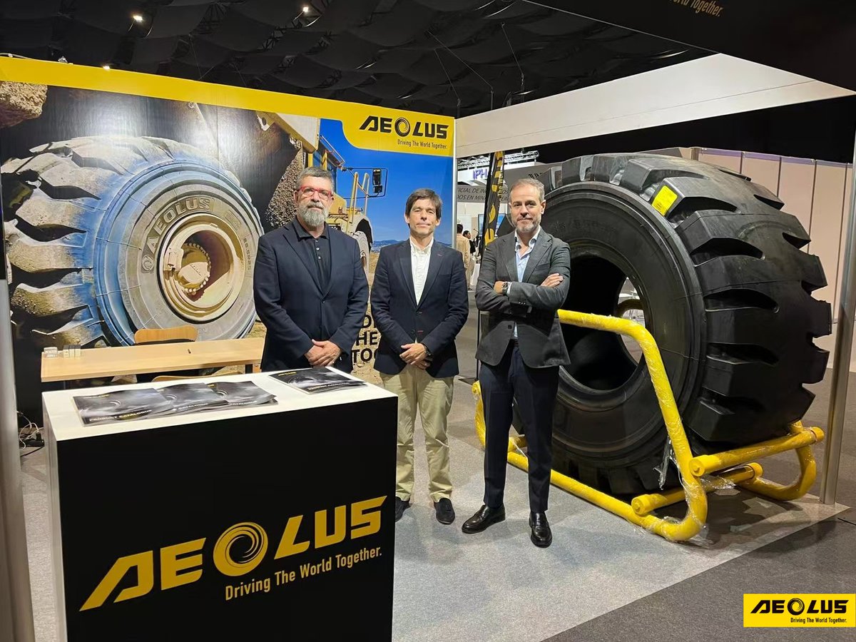OffTyre2041's tweet photo. Aeolus exhibited at Mining and Minerals Hall (MMH) during Oct. 15-17! #weowntheoffroad #aeolustyre https://t.co/SUQeR3au5U