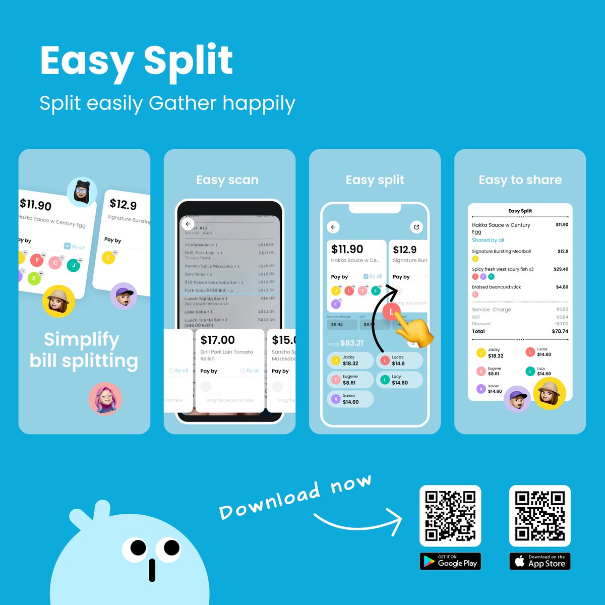 tealseed's tweet photo. EasySplit 是朋友、同学、同事聚餐后的贴心分账助手。 
有AI帮忙，随时随地，轻松搞定分账。💸💸

#EasySplit #Bills #SG https://t.co/d36PVUFUnY
