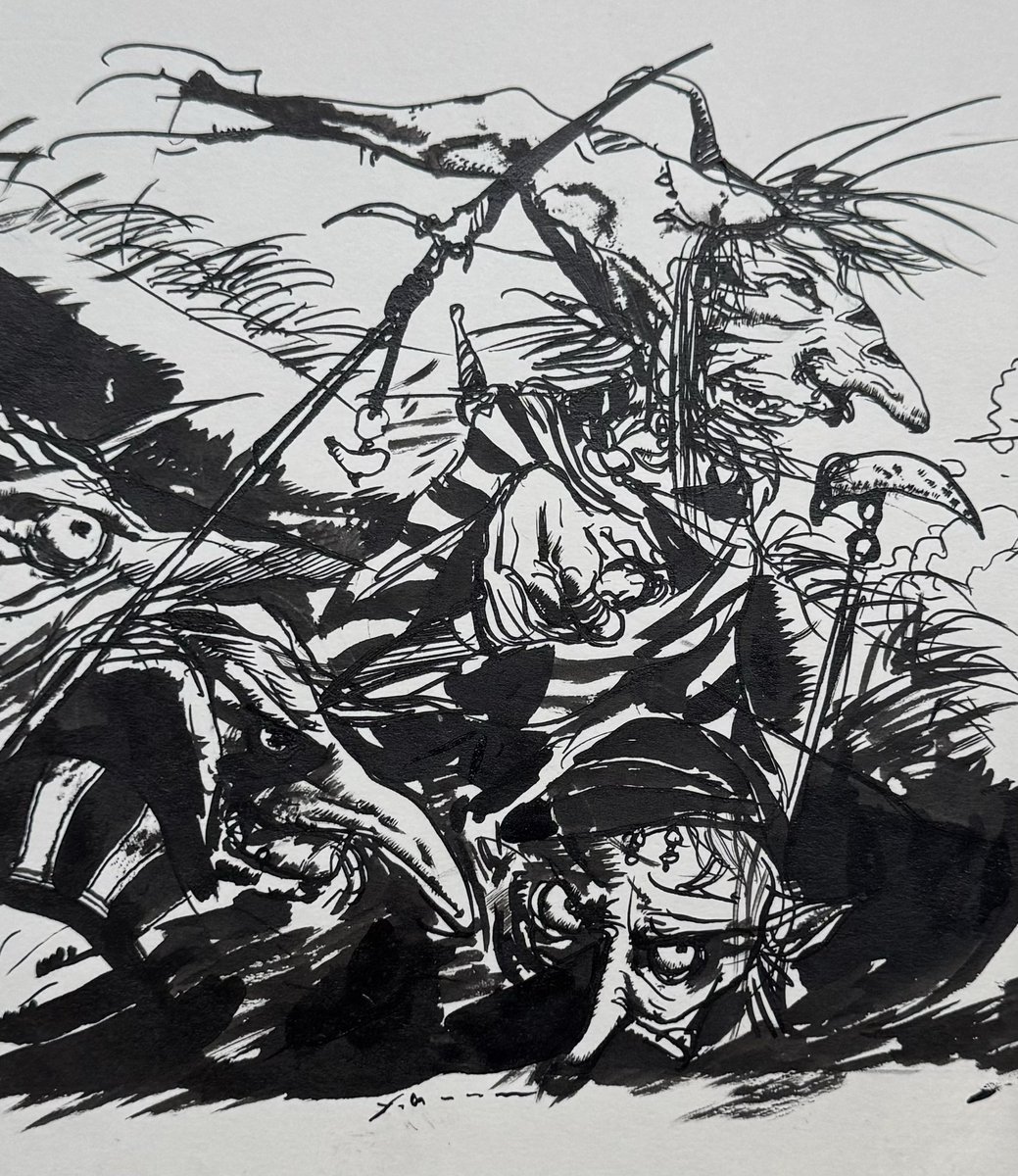 YoshitakaAmanoO's tweet image. Ink paint🖊️
A work of the past.