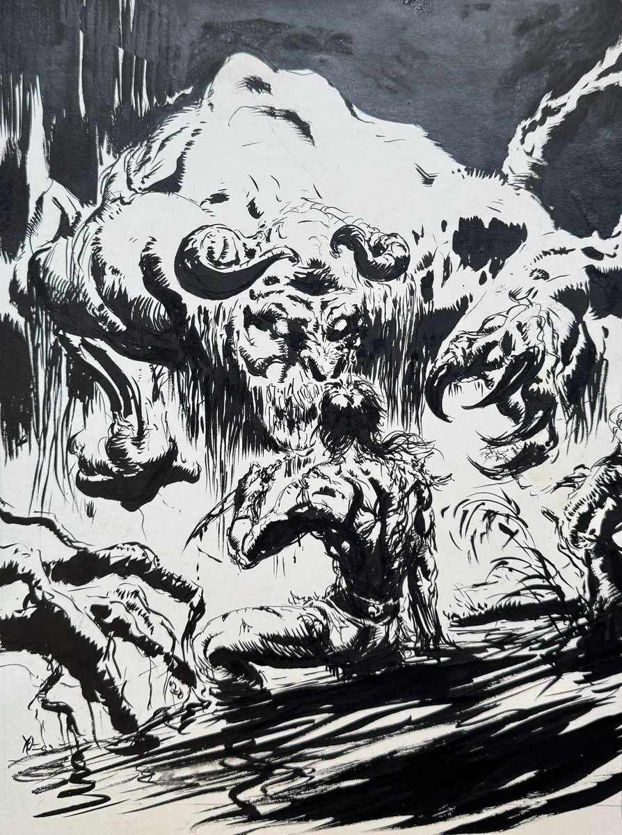 YoshitakaAmanoO's tweet image. Ink paint🖊️
A work of the past.