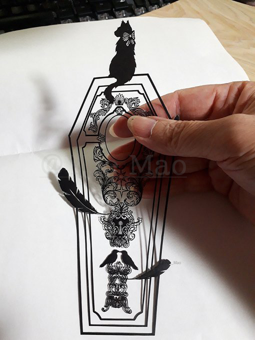 切り絵です！ 切り絵用紙 景絲 A4サイズ 20枚入 | ゆめ画材