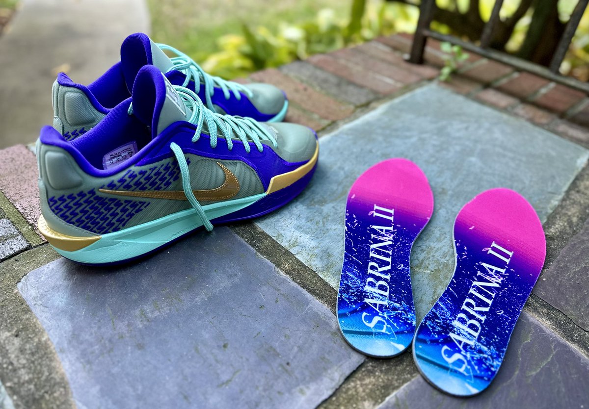 bandwagonknick's tweet image. Just broke in my Sabrina 2s, great shoes for hooping (and yes, I shot better than 1 for 19, thanks for asking 😂). Did replace the insoles with @MoveInsoles, great recommendation from @JonesOnTheNBA that I swear by for all my basketball shoes.