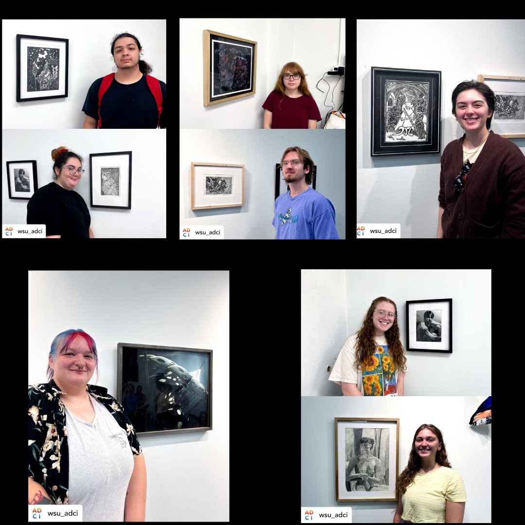 🎨 Students in Tanna Burchinal's Studio Tools &amp; Presentation class framed and hung their artworks for a recent assignment! 🖼️✨
This course covers essential tools for artmaking, from documentation to display.
#artsatwsu #ShockersUp #DiscoverTheArts #Wichita