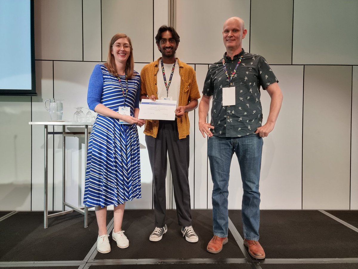 ACAD_Research_'s tweet image. Thanks to @agtaGenomics for organising a great conference. Thanks to @ronin_cloud for sponsoring our PhD student @shyama_mama. He had a great time presenting about ancient DNA and a method to reduce DNA contamination. Congrats for best student presentation! #agta2024