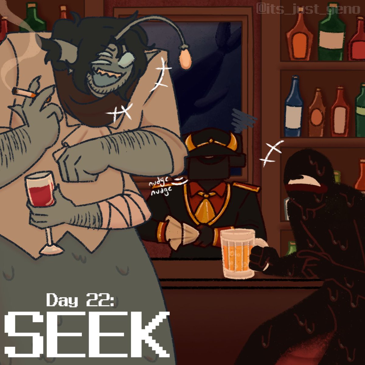 its_just_geno's tweet photo. Day 22: Seek! Had this idea early on in the month! Really happy with how it's turned out!
#doorstober24 #robloxdoors #doorsroblox #doorsfanart #robloxpressure #pressureroblox #pressurefanart #sebastiansolace https://t.co/GeieULqewn