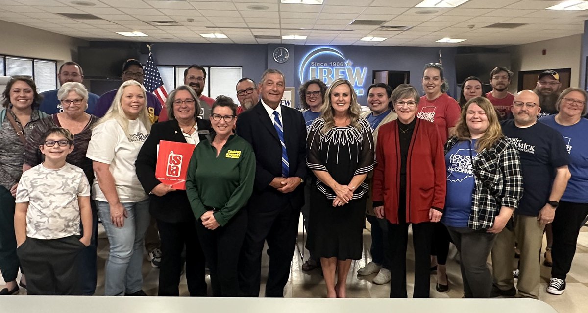 It was amazing to get to thank so many <a href="/ISTAmembers/">Indiana State Teachers Association (ISTA)</a> for making calls to get out the vote today!

And a huge thank you to <a href="/LauraKellyKS/">Laura Kelly</a> for coming all this way to show your support as we fight to bring common sense and balance back to the Indiana Statehouse. Let’s go! <a href="/DemGovs/">Democratic Governors</a>