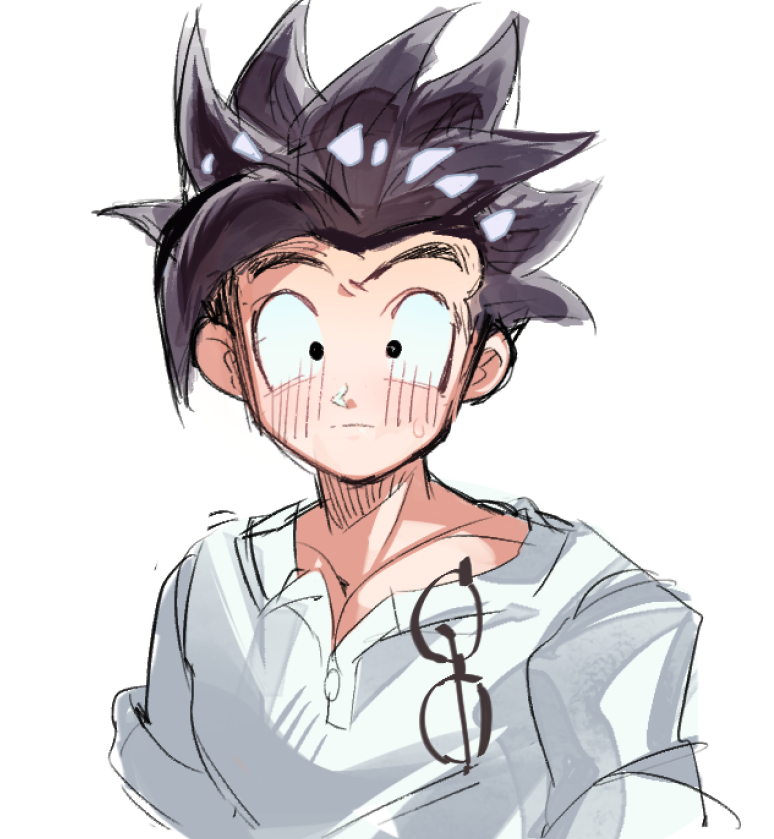 i love son gohan i wish he was pregnant naked and barefoot in my house right now