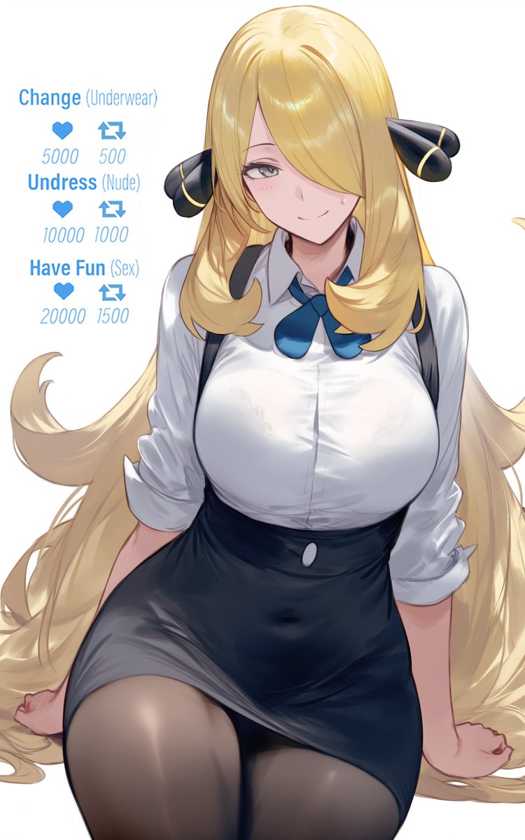 Cynthia (Pokemon) - Undressing Challenge 📣