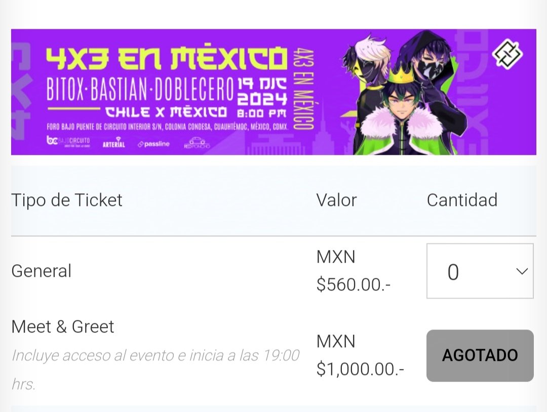 Agotados todos los M&amp;G, estamos barajando la posibilidad de hacer una firma para quienes no alcanzaron a comprar Meet And Greet, cualquier cosa avisaremos, día, lugar y precio por nuestras redes 🫶
