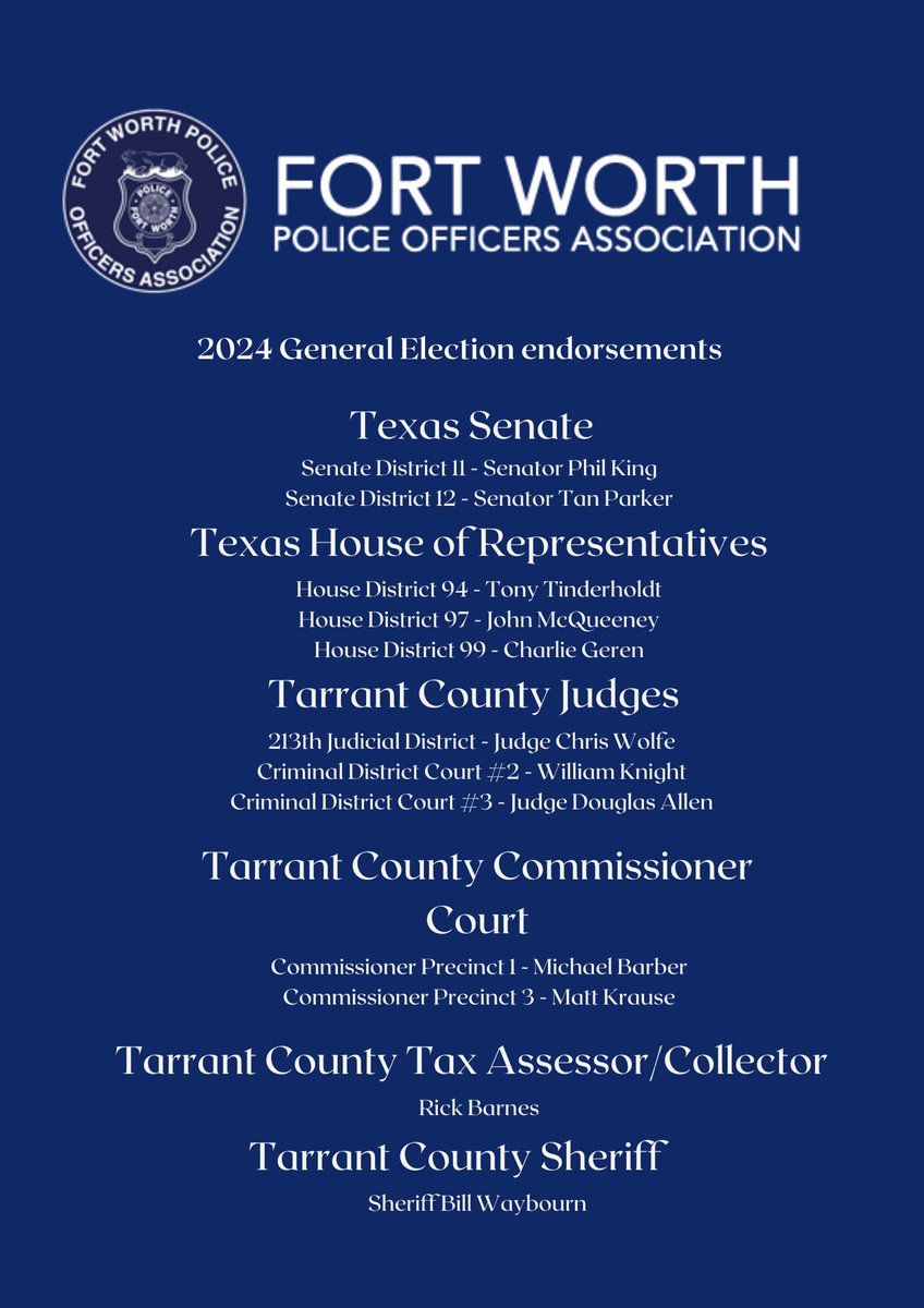 Elections are here! #fwpoa #endorsements