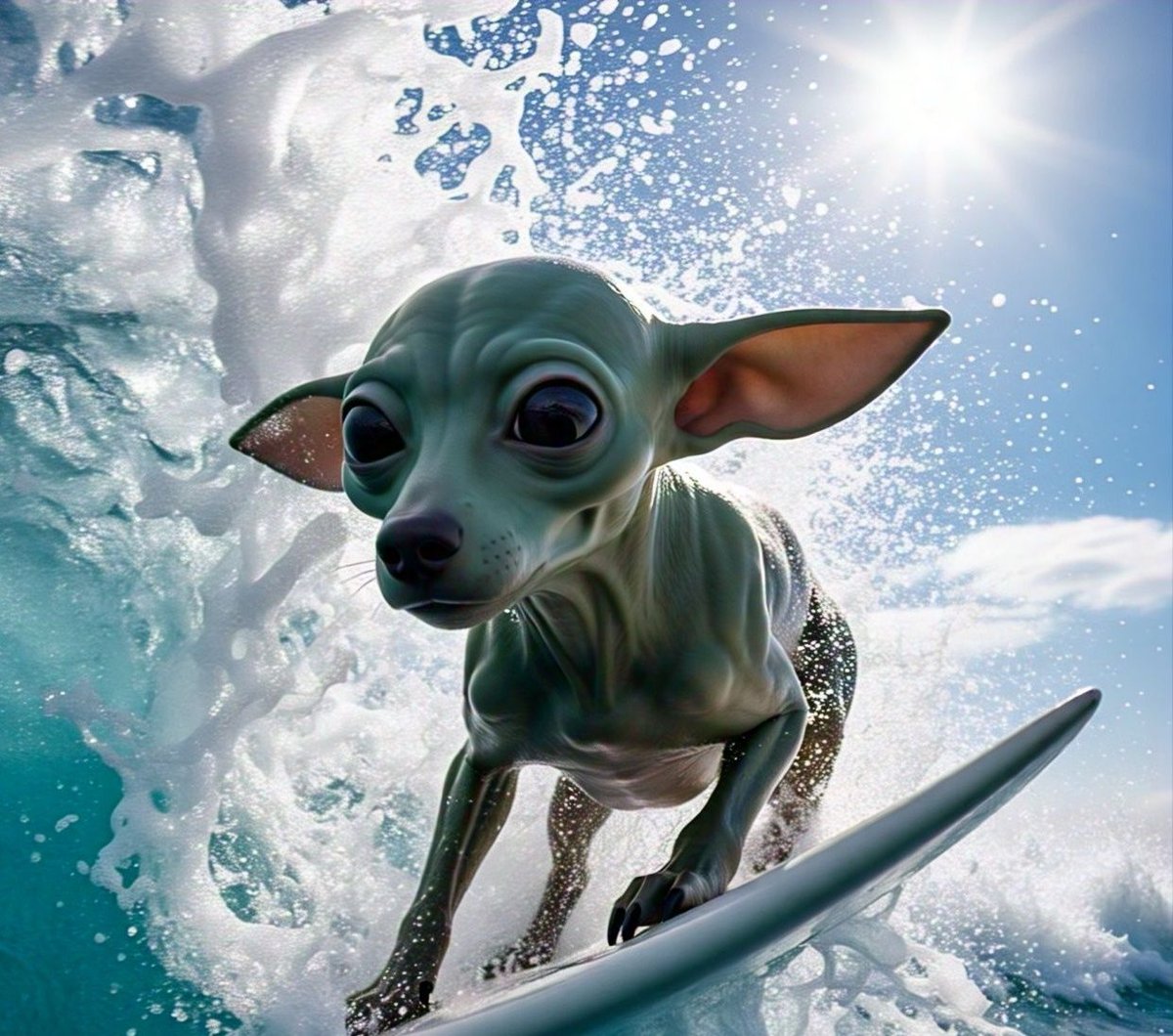AlienSoturno's tweet photo. A IA vai dominar o mundo

Humanos usando IA:
"Crie um cachorro alienígena surfista"

#alien #IA #alienigena https://t.co/ZJ2Z5PHoTE
