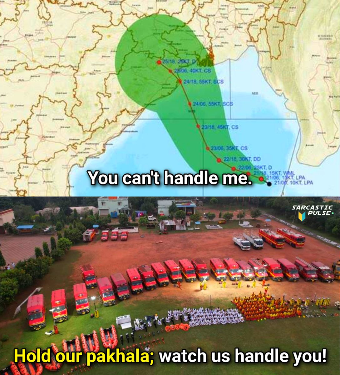 SarcasticPulse's tweet photo. #CycloneInOdisha #Cyclone #CycloneDana #Odisha https://t.co/qFt1mxMOBD