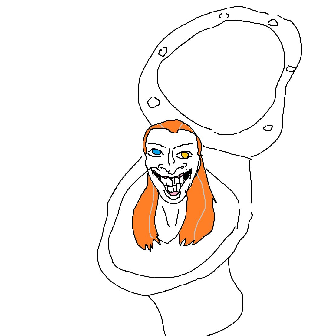 THANK YOU @/qqream FOR DRAWING ME AS SKIBIDI TOILET LMAOOO