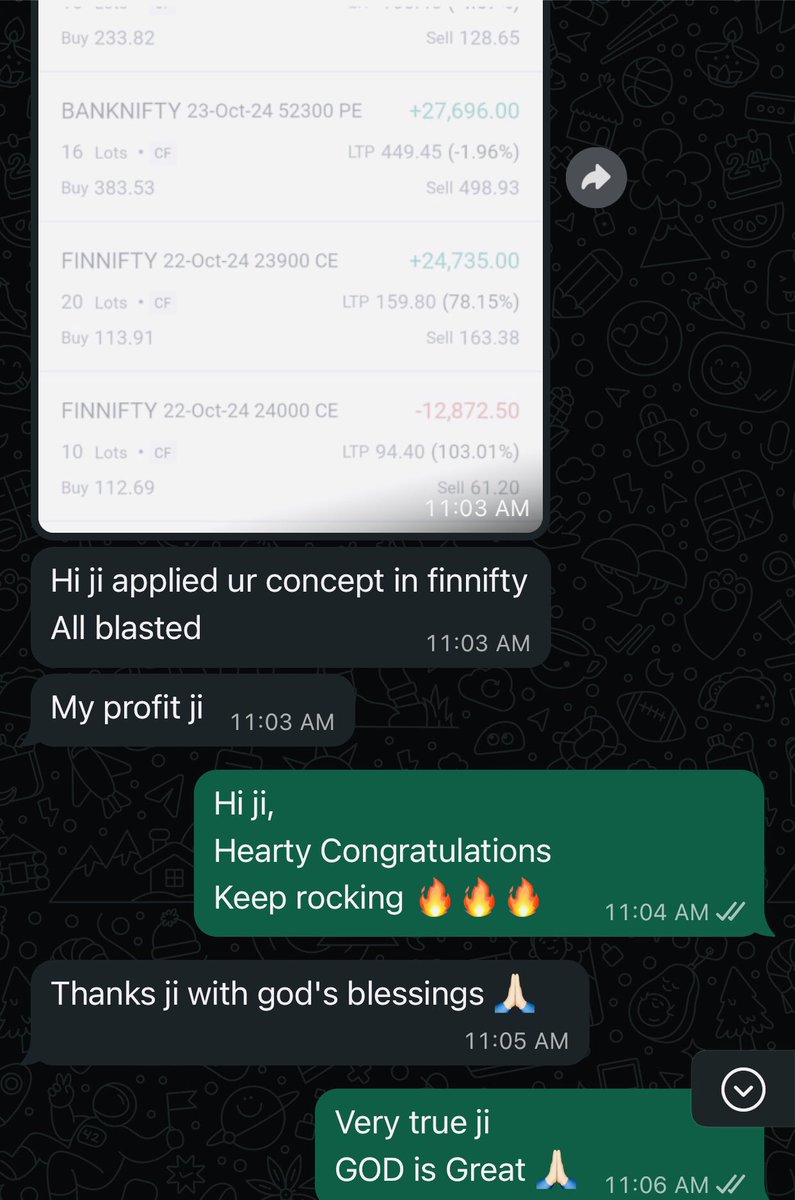 ipanammazhai's tweet photo. βοΈGOD is Great Testimonials from same #PanamMazhai Family member in various time intervals of the dayπ₯°ππ»
#VerifiedBySensibull #x #GIFTNIFTY #fii #dii #nse #bse #trading #BREAKING #JUSTIN #Trending #banknifty #nifty #finnifty #stockmarketcrash #stocks #ipo #forex #crypto #trader https://t.co/VkuaSsIETH