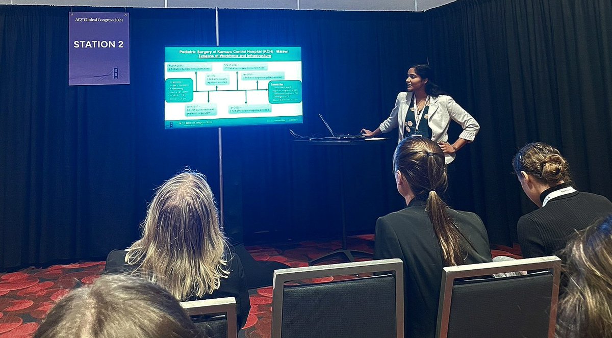 Honored to present today on the decade of pediatric surgery workforce building in Lilongwe, Malawi. The team has made a sizeable impact on the surgical landscape and the momentum continues to build #globalsurgery #pedsurge #ACSCC2024