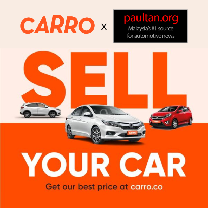 paultan's tweet photo. Nak jual kereta anda? KLIK dan isi borang untuk dapatkan harga trade-in ke Carro!

Carro akan uruskan semuanya dan berikan bayaran segera! Tak perlu bersusah payah dengan dokumen yang tak habis-habis. Kalau ada loan bank pun Carro boleh setel!