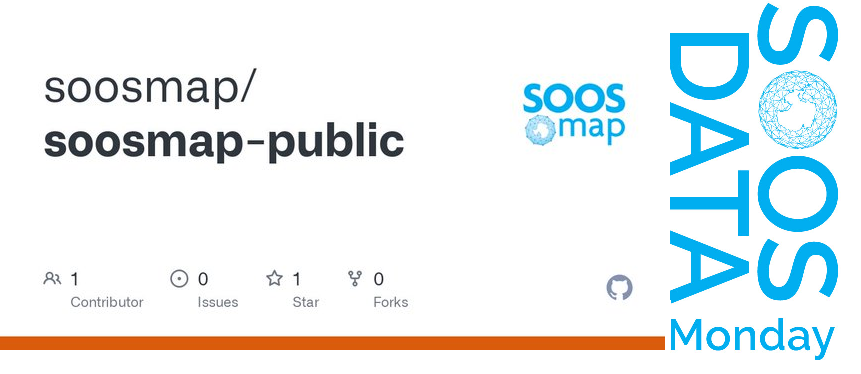 🌊 #SOOS_DATAMonday Update! 🌊

Exciting news for all SOOSmap users! 🎉 We now have a public GitHub repository! Explore it here: github.com/soosmap/soosma…

🔍 What can you expect?

👩‍💻Code - for seamless integration into your research
🧰Tools - for conducting preliminary data
