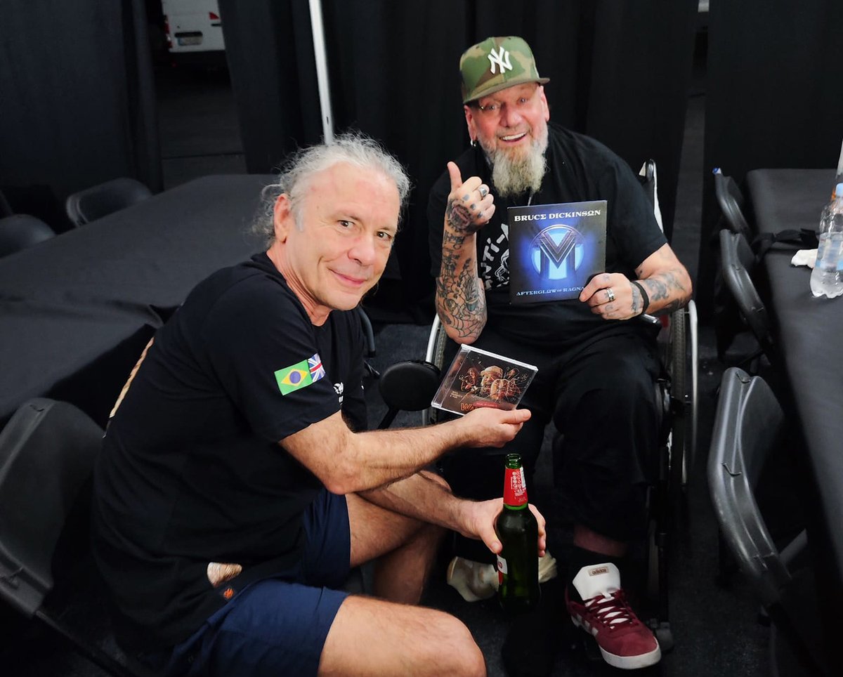 Curioso que PAUL DI' ANNO y BRUCE DICKINSON no se conocían en persona y se encontraron por primera vez en Julio de 2024.