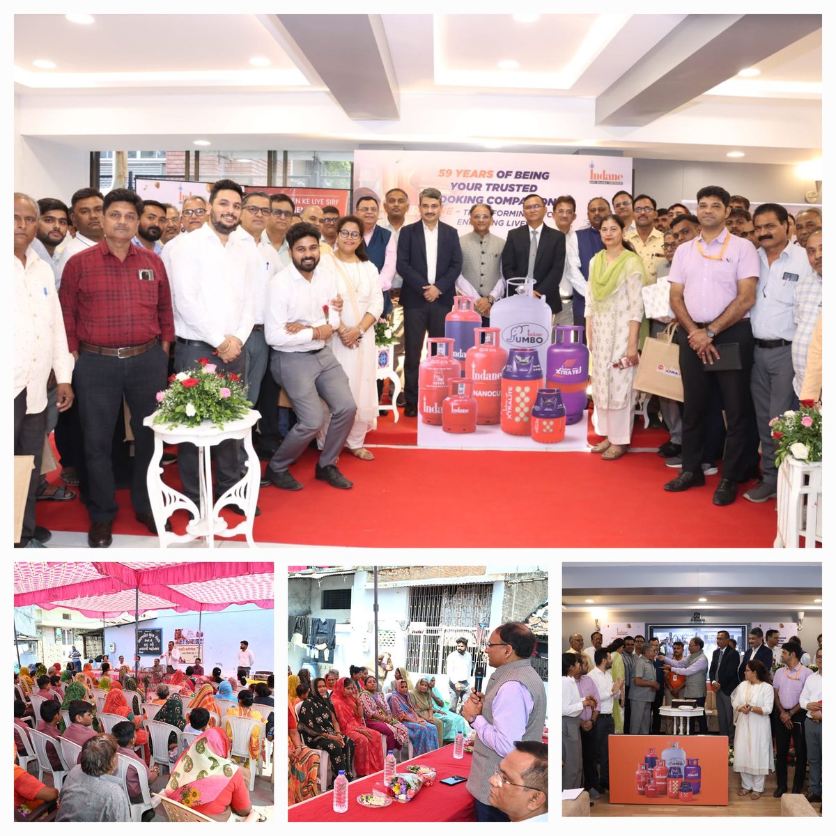 The 59th Indane Day was celebrated with great fervor by team LPG GSO.ED&amp;SH,GSO with GM i/c LPG conducted BSC and Safety clinic along with meeting several NDNE customers.Selfie point and cake cutting also marked the joyous celebrations. <a href="/ChairmanIOCL/">ChairmanIOC</a> <a href="/DirMktg_iocl/">Director (Marketing), IndianOil</a> <a href="/IOCGujarat/">IndianOil Gujarat</a>