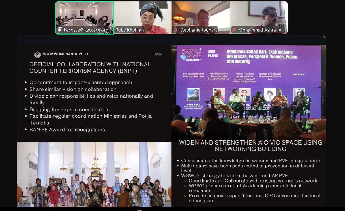 jisrake's tweet photo. @AMAN_Indonesia @Mensenmissie We collaborate closely with the government as a way of widening and strengthening civic space to address Violent Extremism - Ruby Kholifah, @AMAN_Indonesia
#PeerLearningExchange
#JISRA @Mensenmissie https://t.co/XW28IzXmKE