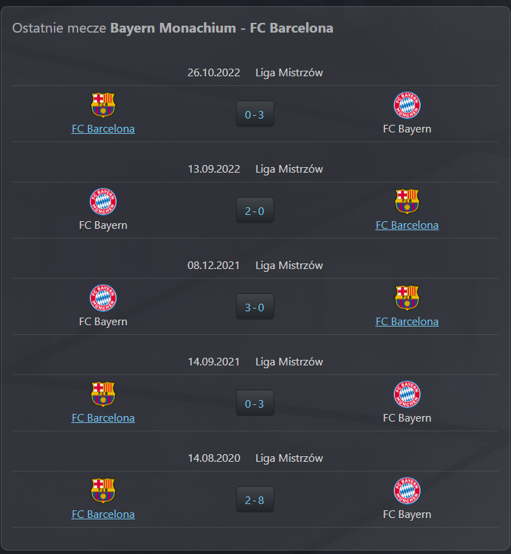 bayernmunchenpl's tweet photo. 5 ostatnich meczów Bayernu przeciwko Barcelonie 😍 A jak będziesz dzisiaj? 🔥
Zapowiedź ➡️ https://t.co/q6yhka82XP https://t.co/vy6IEJmnHJ