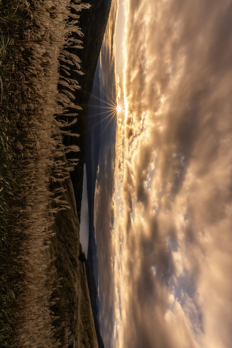 富士山が見えれば完璧だった秋夕景
