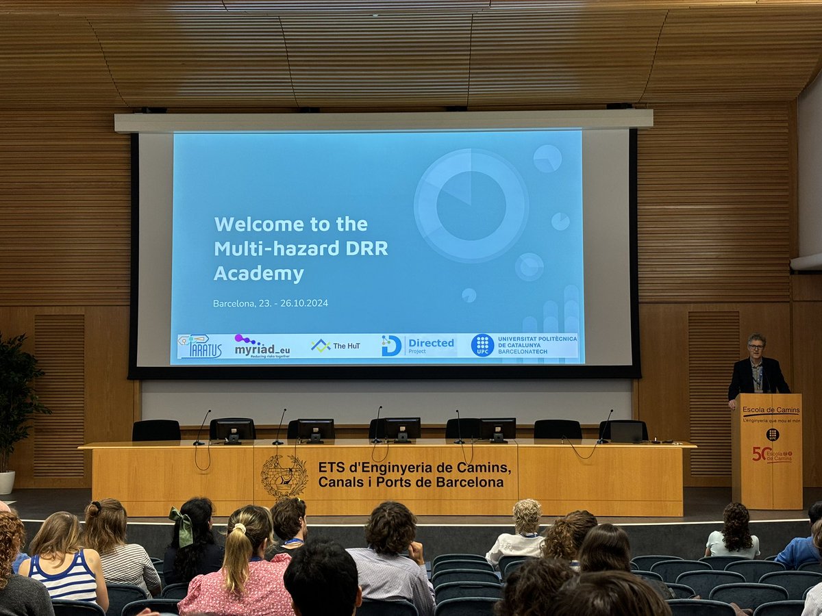 PARATUS-EU (@paratus_eu) on Twitter photo 🎉 The Multi-hazard DRR Academy just opened its doors to 50 researchers & Practitioners advancing the field of multi-hazard #DRR!
The Academy hosted by <a href="/la_UPC/">Universitat Politècnica de Catalunya (UPC)</a>, was organised by PARATUS, <a href="/TheHuT_EU/">The HuT Nexus</a>, <a href="/Myriad_EU/">MYRIAD-EU</a>, <a href="/DirectedProj/">Directed Project</a>
💡Learn and have fun! 🎉 The Multi-hazard DRR Academy just opened its doors to 50 researchers & Practitioners advancing the field of multi-hazard #DRR!
The Academy hosted by <a href="/la_UPC/">Universitat Politècnica de Catalunya (UPC)</a>, was organised by PARATUS, <a href="/TheHuT_EU/">The HuT Nexus</a>, <a href="/Myriad_EU/">MYRIAD-EU</a>, <a href="/DirectedProj/">Directed Project</a>
💡Learn and have fun!