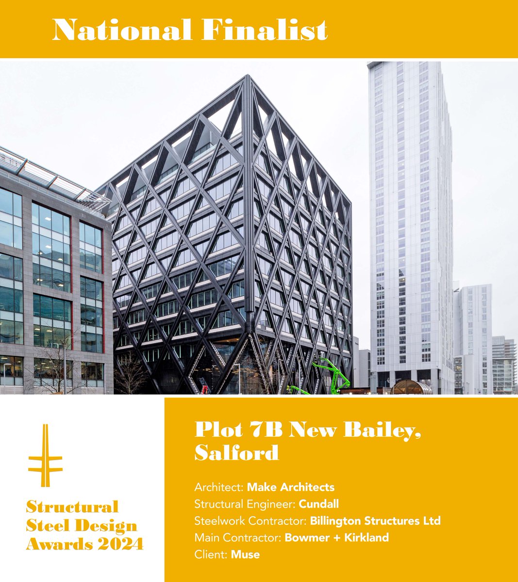SteelConstruction (@steelcoinfo) on Twitter photo #SSDA2024 ā Plot 7B New Bailey, Salford was a NATIONAL FINALIST
Congratulations to: <a href="/MakeArchitects/">Make Architects</a>, <a href="/Cundall_Global/">Cundall</a>, <a href="/BillingtonSteel/">Billington Structures Limited</a>, <a href="/bandkbuild/">Bowmer+Kirkland</a>, @muse_places
ow.ly/GiS050TJHFE #SSDA2024 ā Plot 7B New Bailey, Salford was a NATIONAL FINALIST
Congratulations to: <a href="/MakeArchitects/">Make Architects</a>, <a href="/Cundall_Global/">Cundall</a>, <a href="/BillingtonSteel/">Billington Structures Limited</a>, <a href="/bandkbuild/">Bowmer+Kirkland</a>, @muse_places
ow.ly/GiS050TJHFE