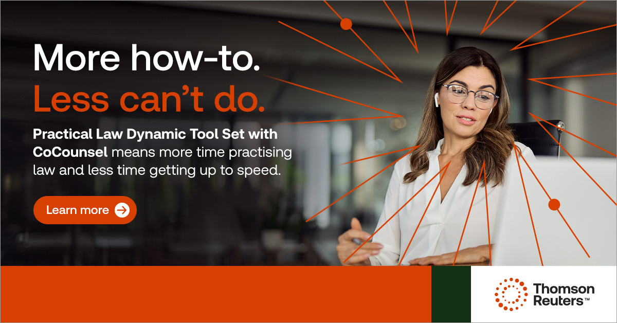 Improve your firm's workflow with Search &amp; Summarise Practical Law, the newest GenAI experience grounded in best-in-class legal know-how and content. I'm interested: ow.ly/YYBM50TJ6nV