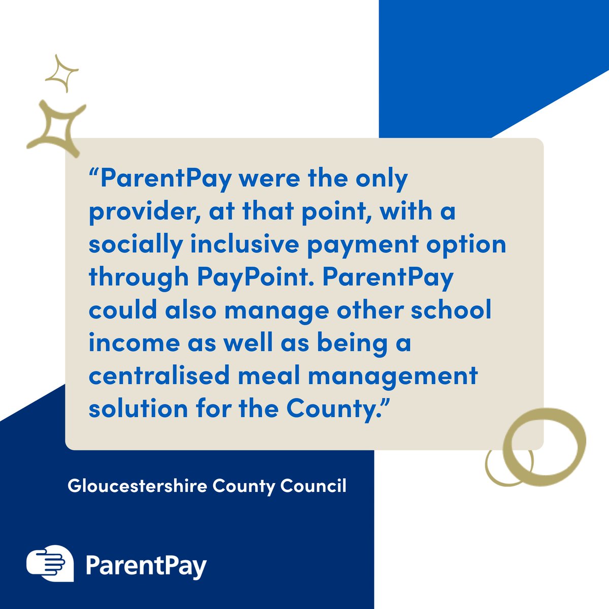 We've had some fantastic feedback from Gloucestershire County Council about their experience with ParentPay!

By streamlining meal income administration, they've significantly reduced the time spent on managing meal payments.

Read more 👉 okt.to/5OZn8q
