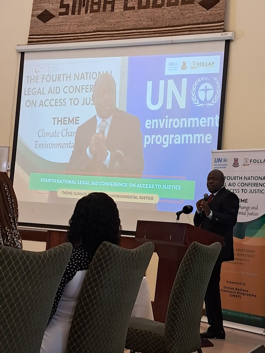 Happening now!! <a href="/FollapEU/">Faculty of Law Legal Aid Project</a> of Egerton University holding 4th National Legal Aid conference jointly with <a href="/UNEP/">UN Environment Programme</a> . Will present a paper on climate litigation. Happy to see <a href="/FollapEU/">Faculty of Law Legal Aid Project</a> sustain this work since my days at <a href="/UNDPKenya/">UNDP Kenya</a>