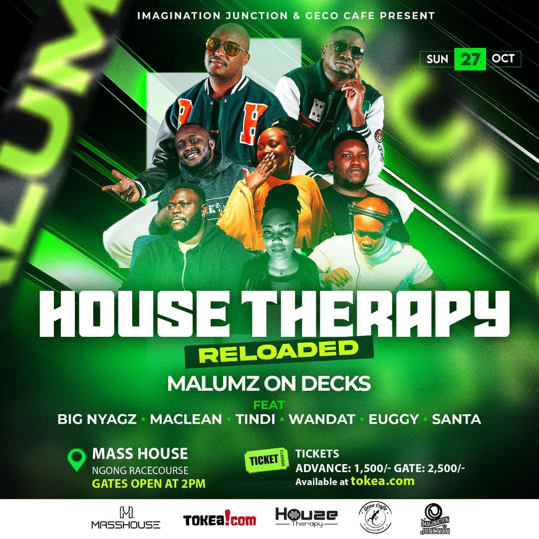 I get to eat Syoks BBQ 

Dance to my Kenyan favs : Big Nyagz Santa, Euggy, Wandat, Tindi, and watch Maclean for the first time 😍

With Malumz on Decks !

At a proper venue too 🔥

All on in one day ? 😮‍💨

Let’s dance 💃🏽 👉🏽 tokea.com/event/119