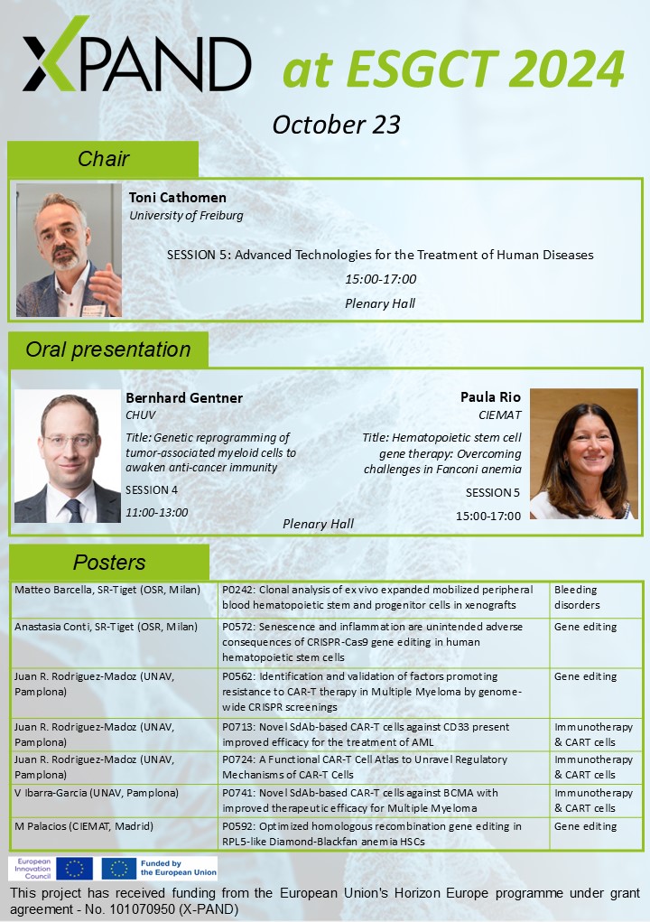 It’s the second day of the <a href="/ESGCT/">ESGCT</a> Annual Meeting and we are pleased to have X-PAND participating. If you are also attending, we invite you to meet us and follow our presentations!
  
 👇 For more details check the Meeting Program: esgctcongress.com/programme