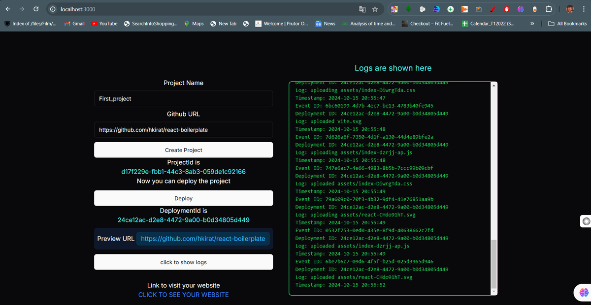 raka7317's tweet photo. Scaled  project with Next.js, Prisma, and Zod on the  and  Kafka, ClickHouse, Postgres for real-time log collection &amp; pipeline, built on System Design, AWS, Docker, Redis, S3.  #Kafka #ClickHouse #Postgres #SystemDesign #AWS #Docker @piyushgarg_dev https://t.co/R35vmujK9Z