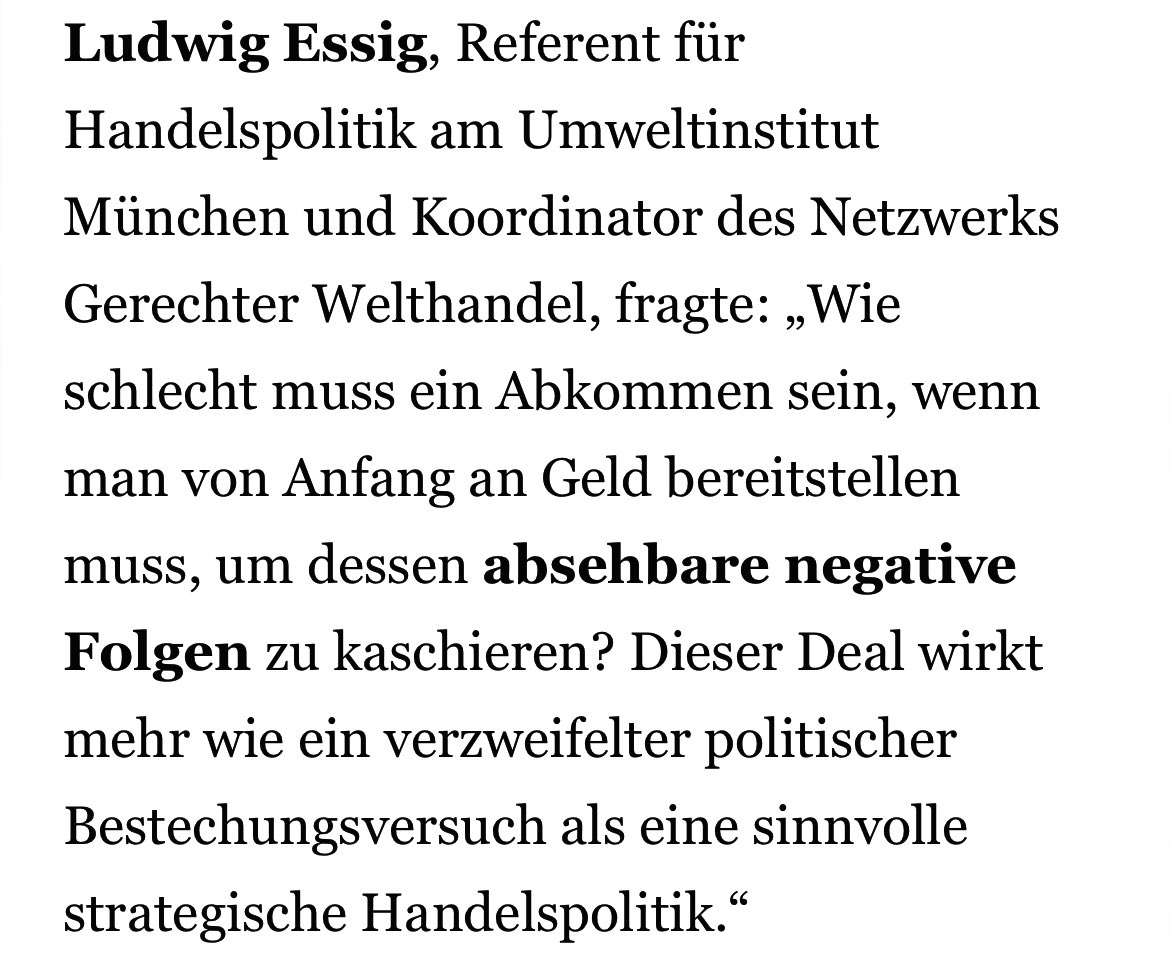 #EU-Kommission schlägt Landwirtschaft Millionen-Entschädigung für Giftdeal #EUMercosur vor 🤯
Mein Kommentar 👇
background.tagesspiegel.de/agrar-und-erna…
#StopEUMercosur