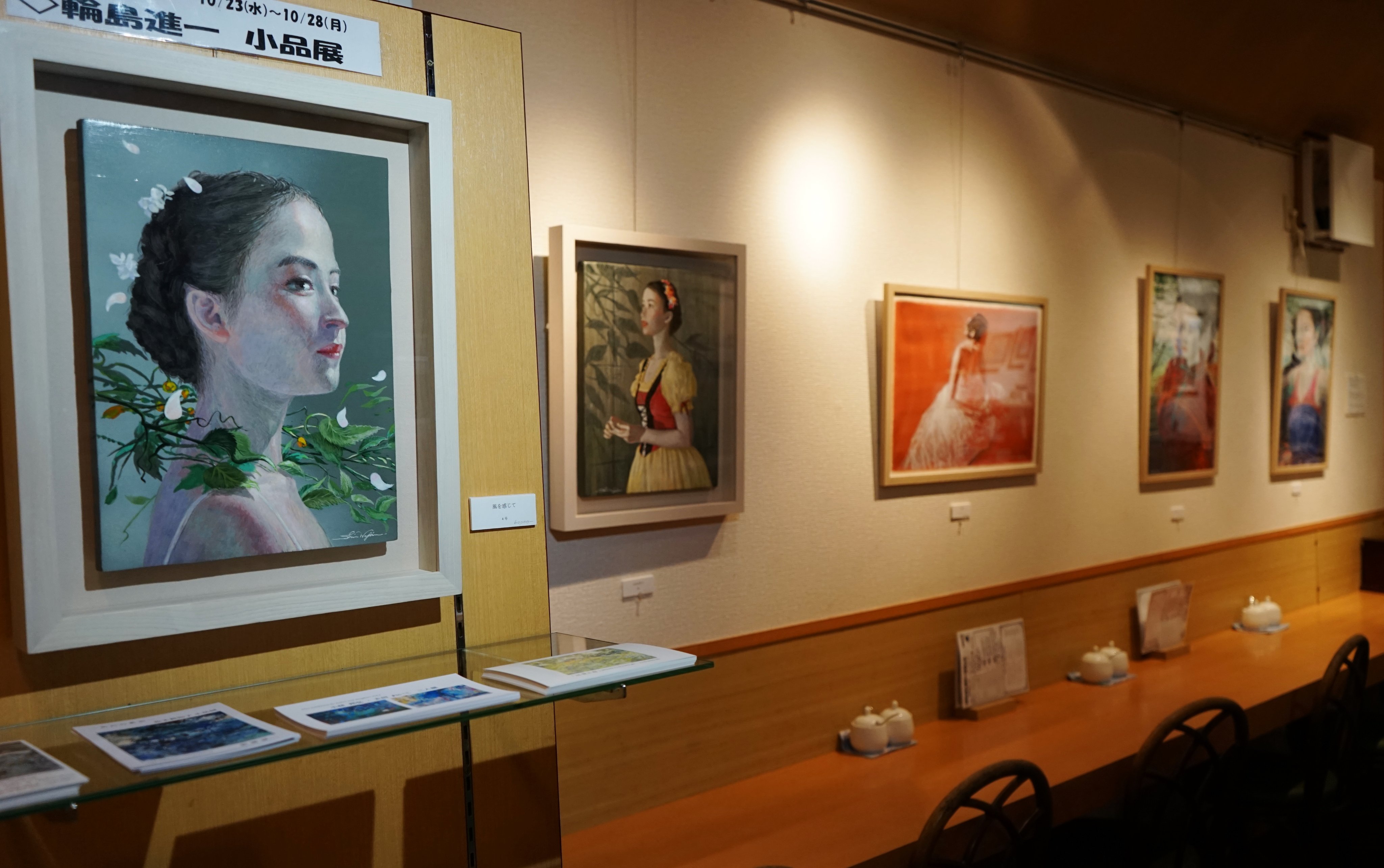 大人気 輪島進一 油絵 頼もしく 油彩画『少女』 真作保証 絵画 北海道 絵画+タペストリー
