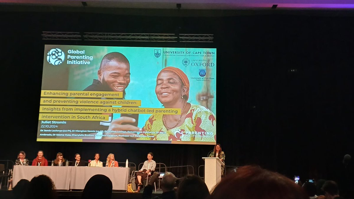 Our co-director @markskeptic at @TheSVRI #SVRIForum24, running from 21-25 October. This year's Forum is focused on the theme of "Connect, Share, Learn". Here, our regular collaborators <a href="/GPI_Parenting/">Global Parenting Initiative</a> were sharing fascinating technology-led interventions for supporting parents.