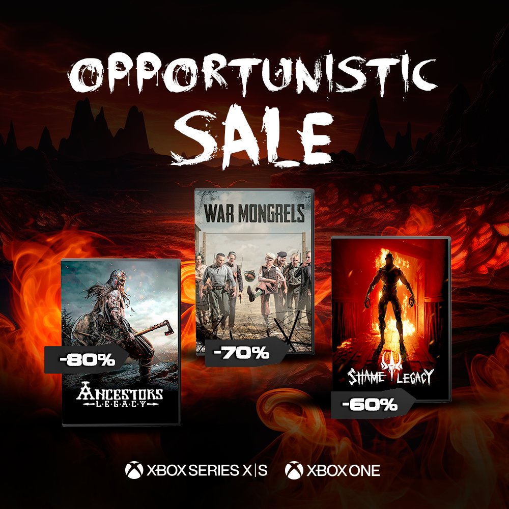 Destructive Creations (@destcreat_team) on Twitter photo Recently, we've been talking a lot about #63Days, but today we'd like to remind you about our other titles. Check out these fresh deals on the #MicrosoftStore! ๐ฅณ
๐๐๐ซ ๐๐จ๐ง๐ ๐ซ๐๐ฅ๐ฌ with 70% discount! โคต๏ธ
๐ bit.ly/WarMongrels_MS ๐ช
๐๐ง๐๐๐ฌ๐ญ๐จ๐ซ๐ฌ ๐๐๐ ๐๐๐ฒ with Recently, we've been talking a lot about #63Days, but today we'd like to remind you about our other titles. Check out these fresh deals on the #MicrosoftStore! ๐ฅณ
๐๐๐ซ ๐๐จ๐ง๐ ๐ซ๐๐ฅ๐ฌ with 70% discount! โคต๏ธ
๐ bit.ly/WarMongrels_MS ๐ช
๐๐ง๐๐๐ฌ๐ญ๐จ๐ซ๐ฌ ๐๐๐ ๐๐๐ฒ with