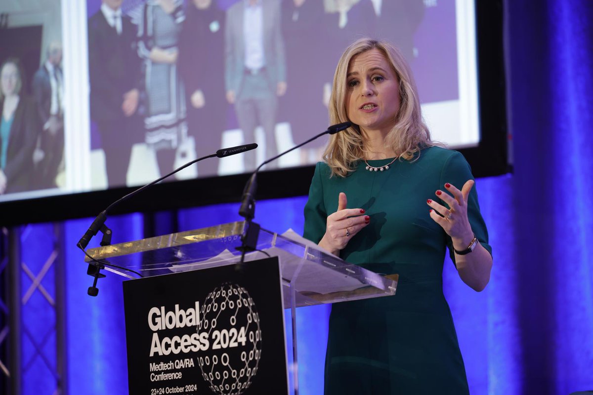 .<a href="/ibec_irl/">Ibec</a> <a href="/emer_sherry/">Emer Sherry</a>, "Ireland's global medtech hub has a reputation for QA/RA, with professionals working to ensure access to life transforming innovation... today is timely occasion to examine how we deliver a regulatory system that is fit-for-purpose." #GlobalAccess2024