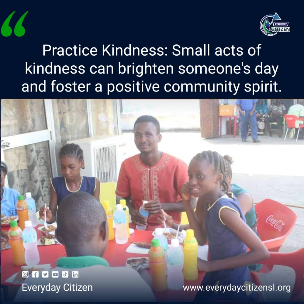 everydaycitize's tweet photo. "Practice Kindness: Even small acts can make a big impact. Whether it's a smile, a kind word, or a helping hand, these gestures can brighten someone's day and help build a stronger, more positive community. Let's spread kindness and make the world a little brighter for everyone." https://t.co/O8rI3rFgs6