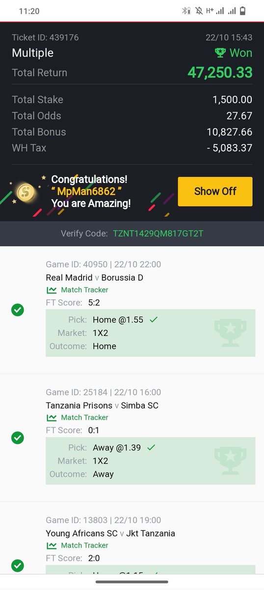 OfficialMpman's tweet photo. 9/9 ✅✅✅✅✅✅✅✅✅ WON 🤑 https://t.co/fPh0FcMArW