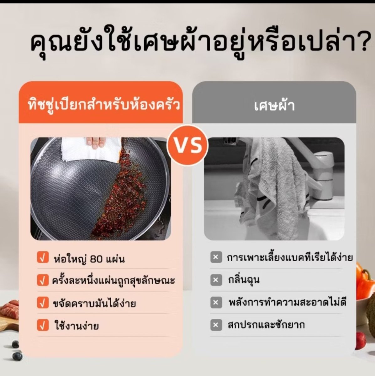 PorriiP's tweet photo. ทิชชู่เปียกห้องครัว 26.-  
ทิชชู่เปียกทำความสะอาด มีฟองในตัว🫧 ขจัดคราบมัน เช็คเครื่องใช้ต่างๆในห้องครัว กลิ่นมะนาว🍋 แผ่นใหญ่
https://t.co/Zmnrso0Isd https://t.co/alA2jONyiV