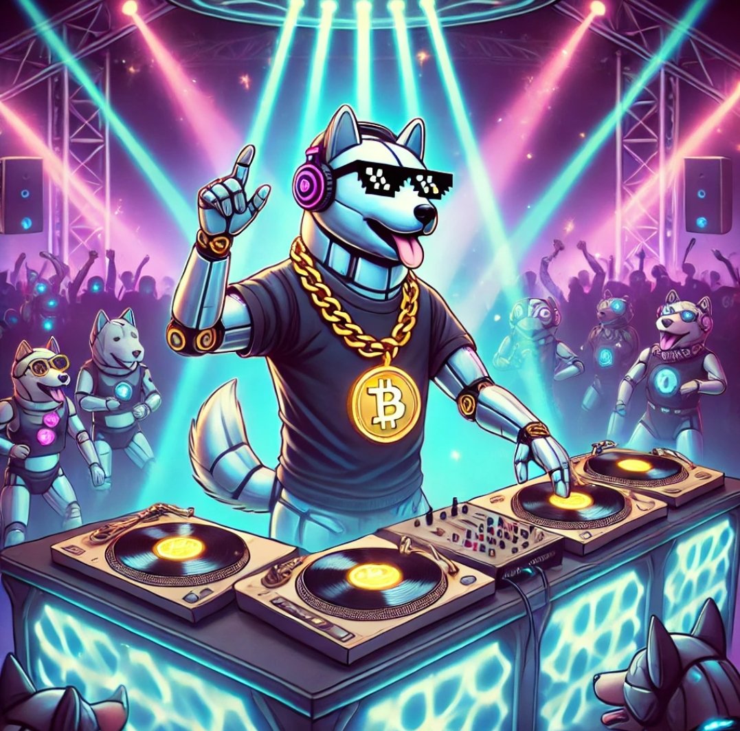 Cyber_Dogecoin's tweet photo. Cyberdoge in the house! 🎧 Dropping beats and blockchains like a pro DJ! This party is all about the tech vibes and crypto waves—are you ready to dance with the future?  Turn up the volume, grab your coins, and let's get this crypto party started! 

 #Cyberdoge #CryptoDJ #FutureBeats #BlockchainBash