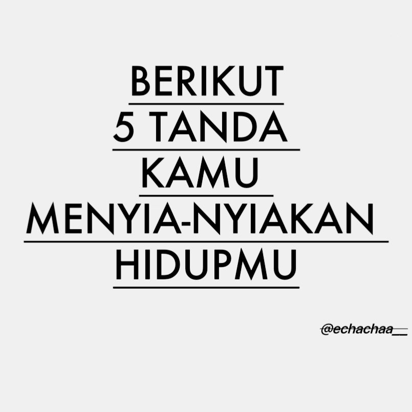 Jangan sampai kamu punya tanda ini