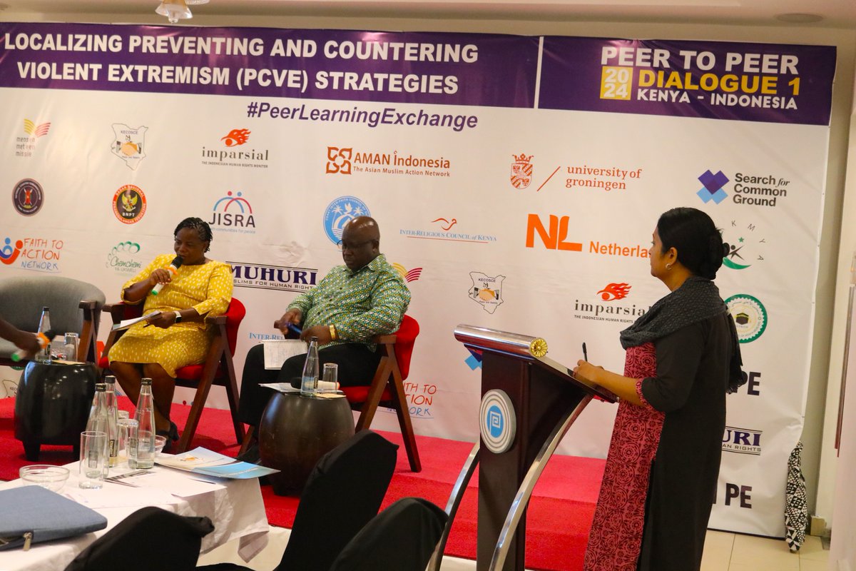 irck_info's tweet photo. @Mensenmissie @NCTC_Kenya @NLinKenya @KECOSCE @univgroningen @AMAN_Indonesia @yma_ke @CTP_Kenya @CrimeWatch254 @acrl_rfp @religions4peace @jisrake Religious Leaders are using their congregational platforms to speak against polarization, dehumanization of each other and hate speech in a bid to address violent extremism - @Phyllis_Muema, ED @KECOSCE #PeerLearningExchange
#JISRA @Mensenmissie @NCTC_Kenya https://t.co/oap7es6Fgj